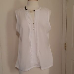 The Limited white sleeveless top